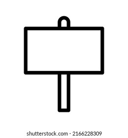 billboard icon in a flat design color editable