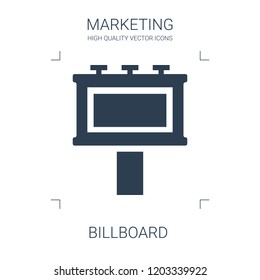 billboard icon. high quality filled billboard icon on white background. from marketing collection flat trendy vector billboard symbol. use for web and mobile