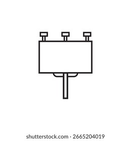 Diseño de elemento de ilustración de icono de valla publicitaria