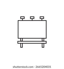 Diseño de elemento de ilustración de icono de valla publicitaria