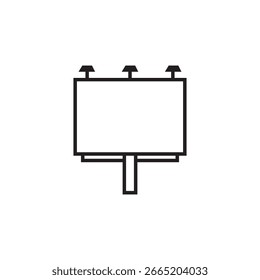Diseño de elemento de ilustración de icono de valla publicitaria