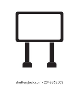 Billboard icon logo vector design template