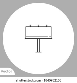 Billboard icon sign vector,Symbol, logo illustration for web and mobile