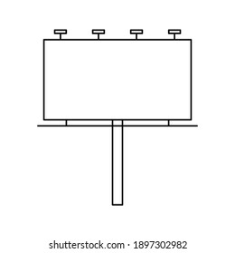 Billboard icon sign vector,Symbol, logo illustration for web and mobile on white background color editable