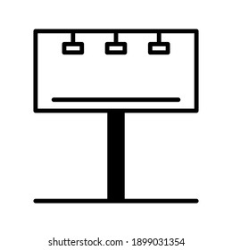 Billboard icon sign vector,Symbol, logo illustration for web and mobile on white background color editable