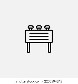 Billboard icon sign vector,Symbol, logo illustration for web and mobile