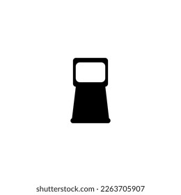 Billboard icon. Simple style billboard company poster background symbol. Billboard brand logo design element. Billboard t-shirt printing. vector for sticker.