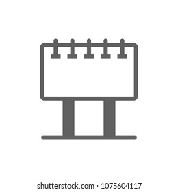 Billboard icon in trendy flat style isolated on white background. Symbol for your web site design, logo, app, UI. Vector illustration, EPS