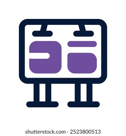 billboard icon. vector dual tone icon for your website, mobile, presentation, and logo design.