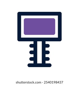billboard icon. vector dual tone icon for your website, mobile, presentation, and logo design.