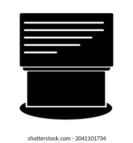 Billboard icon vector in vector illustration