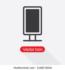 Billboard Icon Vector Illustration Eps10