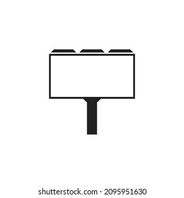 Billboard icon. Vector illustration for graphic design, Web, UI, app.