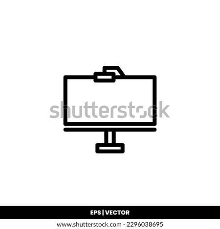 Billboard icon vector illustration logo template for many purpose. Isolated on white background.
