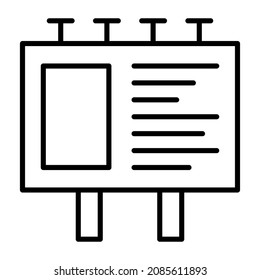 Billboard icon vector image. Can also be used for web apps, mobile apps and print media.