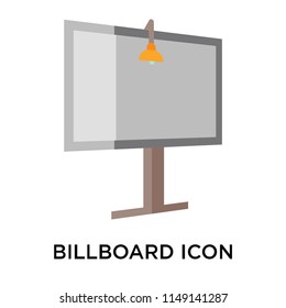 Billboard icon vector isolated on white background for your web and mobile app design, Billboard logo concept