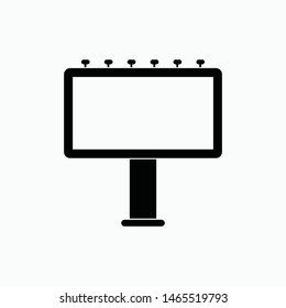 billboard icon vector isolated sign symbol