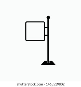 billboard icon vector isolated sign symbol