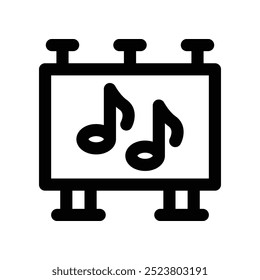 billboard icon. vector line icon for your website, mobile, presentation, and logo design.