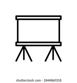 Billboard icon vector outline style.