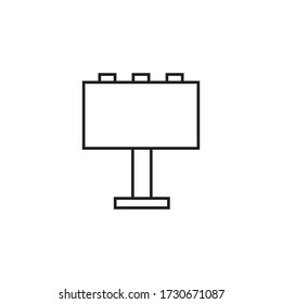 billboard icon vector sign symbol isolated
