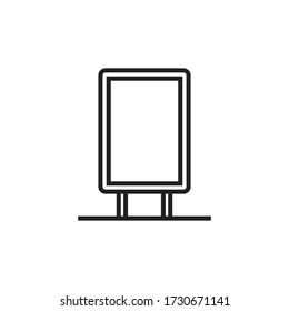 billboard icon vector sign symbol isolated
