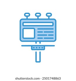 Billboard icon vector stock illustration