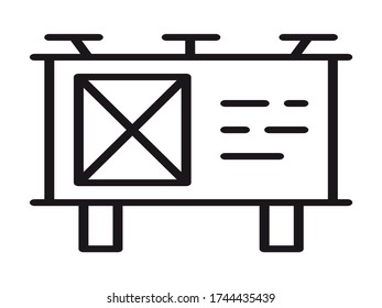 Vector de iconos de BILLBOARD para web y aplicación
