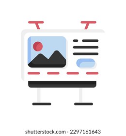 billboard icon for your website design, logo, app, UI.