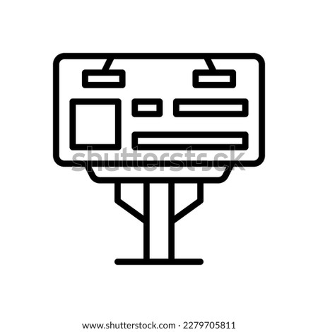billboard icon for your website design, logo, app, UI.