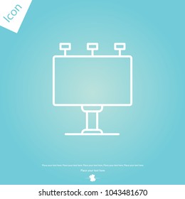 Billboard line icon