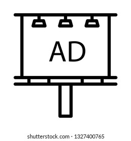billboard line icon