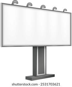 Billboard mockup. Realistic blank screen. Promo stand