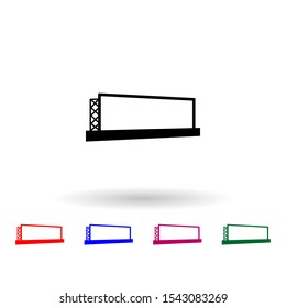 billboard multi color icon. Simple glyph, flat vector of Billboards icons for ui and ux, website or mobile application