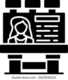 Nuevo Vector de diseño de iconos creativos de Billboard