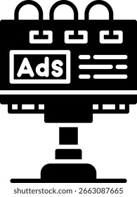Nuevo Vector de diseño de iconos creativos de Billboard