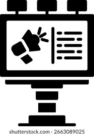 Nuevo Vector de diseño de iconos creativos de Billboard