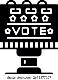 Nuevo Vector de diseño de iconos creativos de Billboard