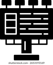 Billboard New Creative Vector Icon Design