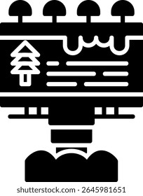 Nuevo diseño creativo de iconos vectoriales de cartelera