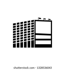 billboard at office building. icon. Element of advertising billboard icon. Premium quality graphic design icon. Signs and symbols collection icon for websites, web design