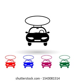 billboard on car multi color icon. Simple glyph, flat vector of Billboards icons for ui and ux, website or mobile application