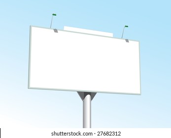 Billboard on peacful background