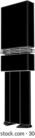 Billboard Outdoor Advertising Construction Vector 05