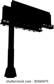 Billboard Outdoor Advertising Construction Vector 09