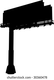Billboard Outdoor Advertising Construction Vector 10