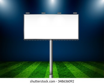 billboard in outdoor at stadium vector