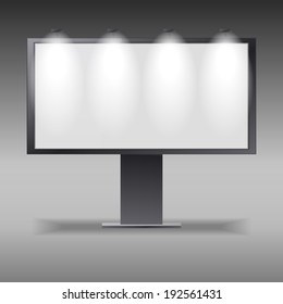 billboard outdoors vector display grey