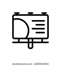 Billboard Outline Icon. Billboard Icon
