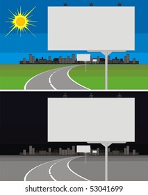 billboard of road